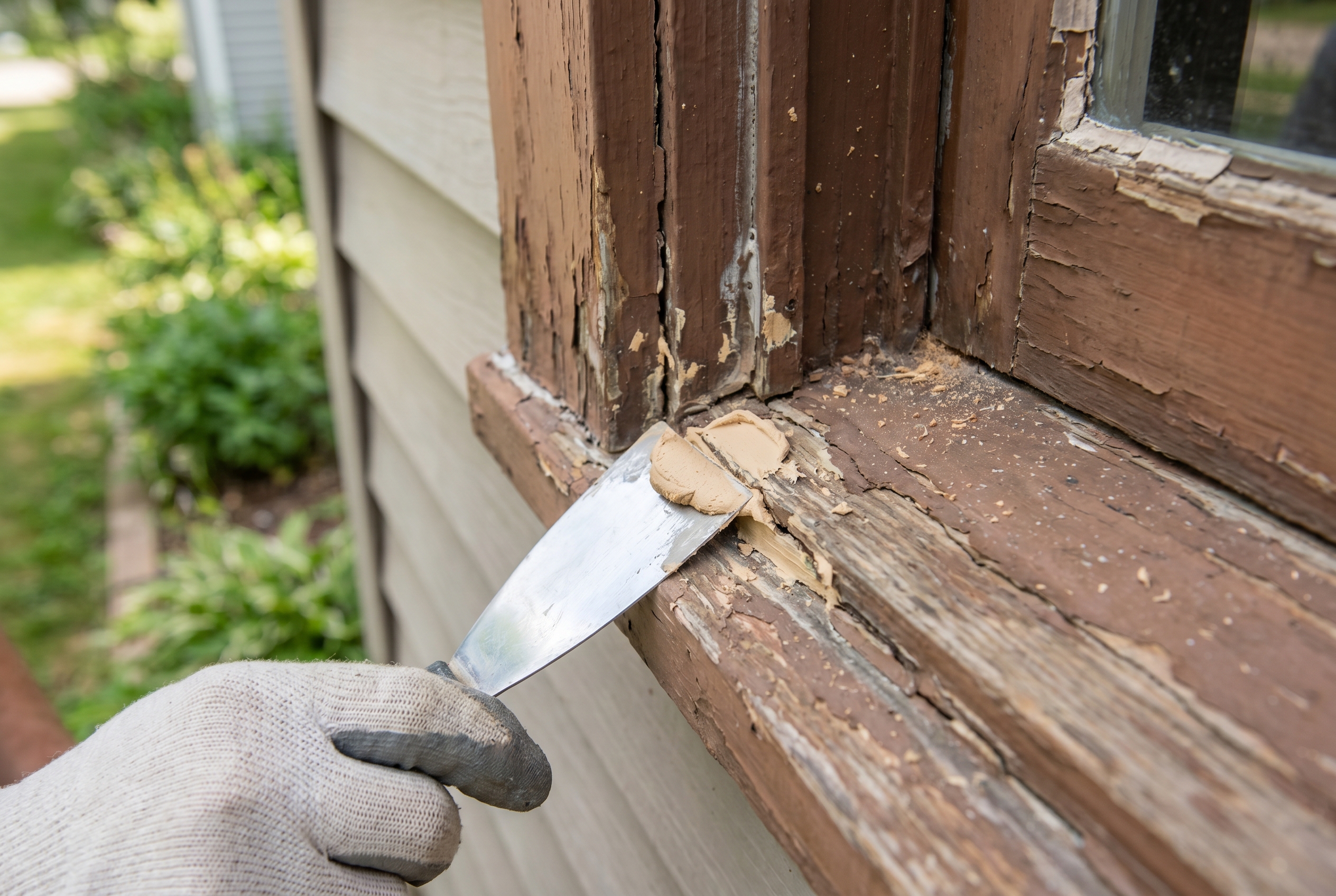 How to Fix Cracks in Exterior Wood Trim Before Painting