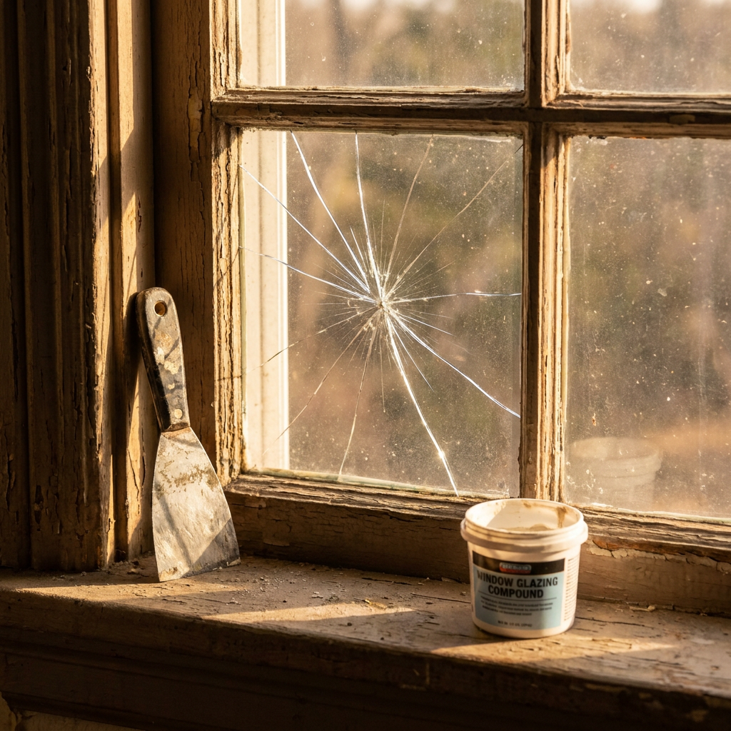 How to Repair a Cracked Window Pane — Replace Broken Glass in Wood or Vinyl Frames