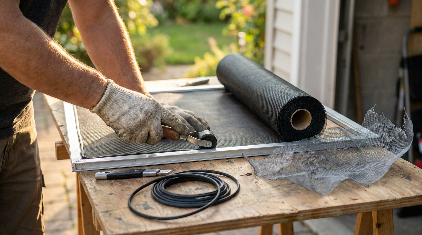 How to Repair or Replace a Window Screen — Fix Rips, Tears, and Loose Screens